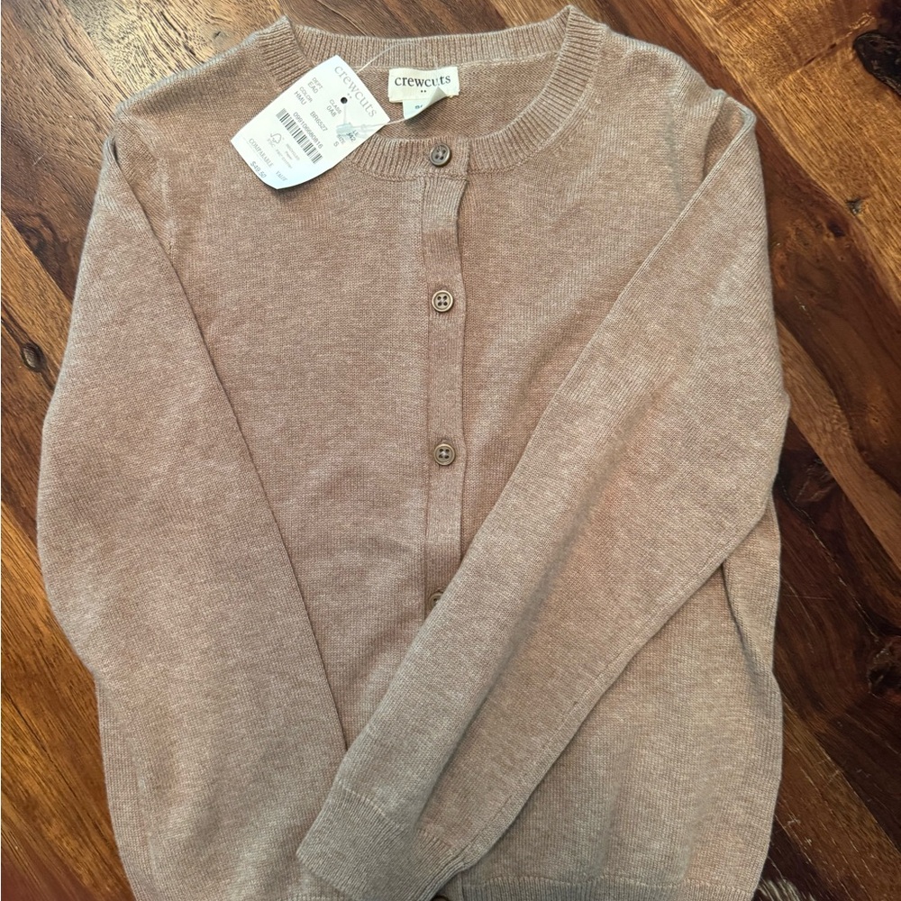 Crewcuts Girls Brown Cardigan Sweater